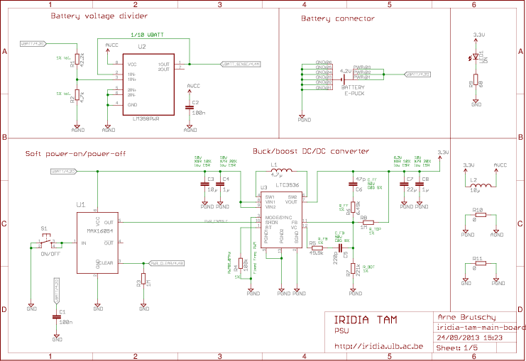 Figure 2.3a: Main board schematics - sheet 1