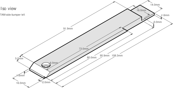 Figure 2.5d: Left side bumper