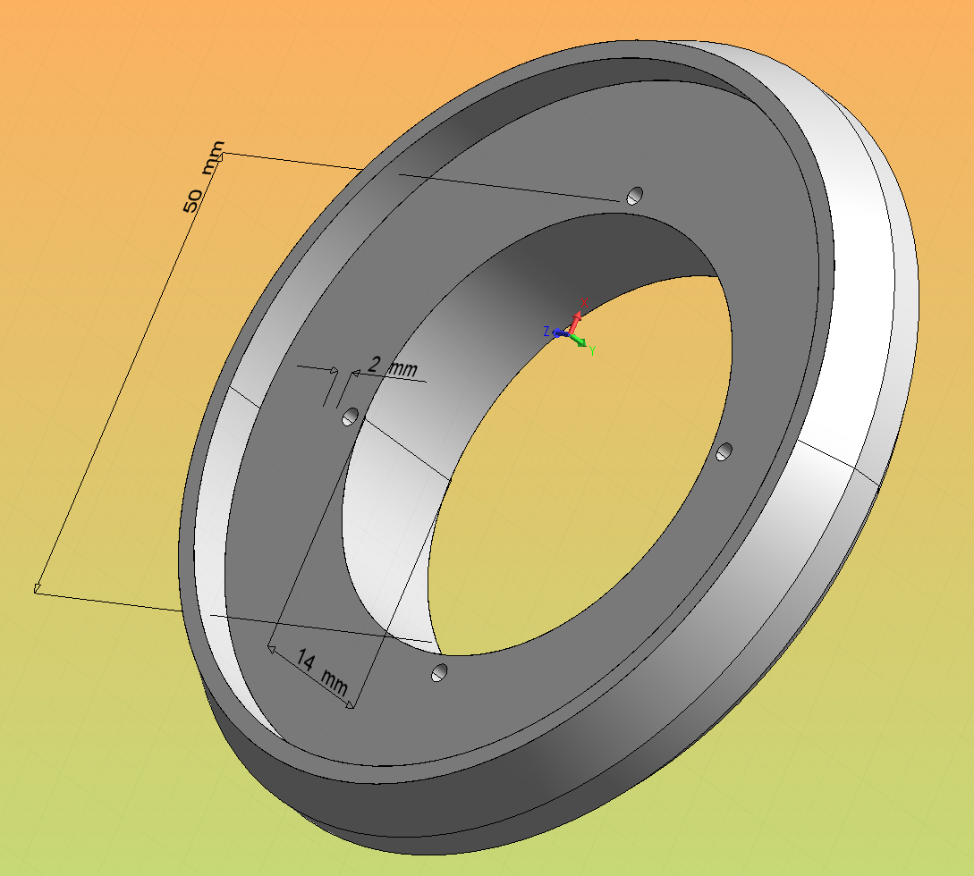Figure 1b: Rendering of a single ring