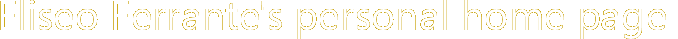 Eliseo Ferrante's personal home page