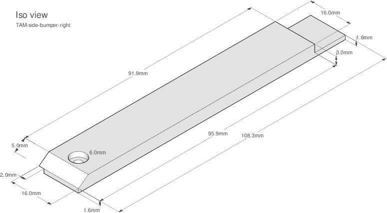 Figure 2.5d: Right side bumper